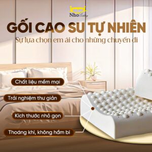 Gối cao su thiên nhiên gợn sóng, Massage hỗ trợ cột sống cổ
