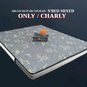 Nệm tổng hợp ép dẻo thế hệ mới S'BED MIXED ONLY/CHARLY nâng đỡ cơ thể dày 12cm.