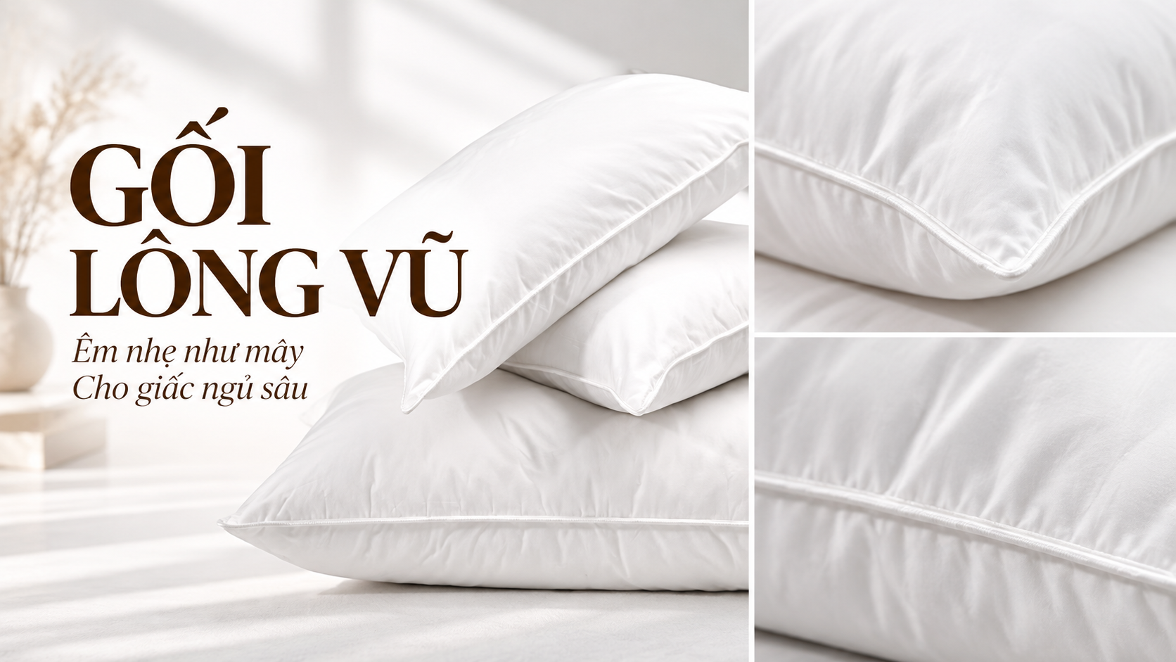 Gối lông vũ cao cấp